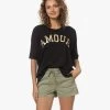 Zadig & Voltaire Portland Amour Print T-Shirt - Zwart/Goud
