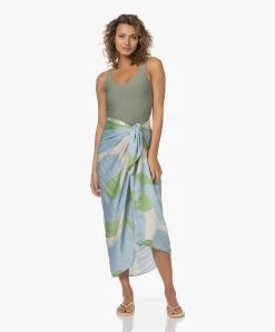 Viveh Bauxite Viscose Print Sjaal/Omslagdoek - Blauw/Groen -JAMES PERSE WINKEL 230601 e7ab4424 6cae 483d 85b3 6db4d261bc32