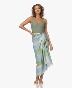 Viveh Bauxite Viscose Print Sjaal/Omslagdoek - Blauw/Groen -JAMES PERSE WINKEL 230601 f30ffd6b 4d13 4dee a2f9 7128c829f1d4