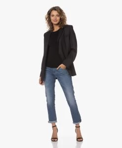 Majestic Filatures Slim-Fit Viscose T-Shirt - Zwart -JAMES PERSE WINKEL 230601 f7d98be0 ece8 43f1 b97a b12ed93e78e3