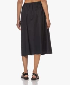 Gai+Lisva Petra Katoenen Poplin Midi Rok - Zwart -JAMES PERSE WINKEL 230606 20265cbd 7ead 4b43 877b 3133543cf0a3