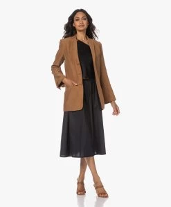 Gai+Lisva Petra Katoenen Poplin Midi Rok - Zwart -JAMES PERSE WINKEL 230606 3dfb6e95 cc86 456d bdd6 3a804394aea9