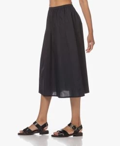 Gai+Lisva Petra Katoenen Poplin Midi Rok - Zwart -JAMES PERSE WINKEL 230606 e2ea26b8 4f4c 4ea9 b379 1d6dea597dfb