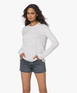 Rag & Bone The Knit Gestreepte Longsleeve - Blauw/Off-White -JAMES PERSE WINKEL 230606 e73fbacd 40b5 4d96 ad48 7b5c1360c742