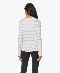 Rag & Bone The Knit Gestreepte Longsleeve - Blauw/Off-White -JAMES PERSE WINKEL 230606 f325ac0f 8712 436f a6da e9d2118c4453