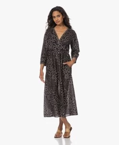 Xírena Juliana Midi Print Jurk - Black Jewel -JAMES PERSE WINKEL 230608 0a856cf4 207c 4c7f 8c67 d856a0b2787d