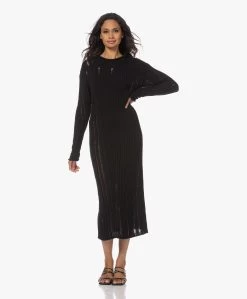 Róhe Drop Needle Raw Gebreide Jurk - Zwart -JAMES PERSE WINKEL 230608 0b961ea2 5be4 4841 af88 1f1611248e96