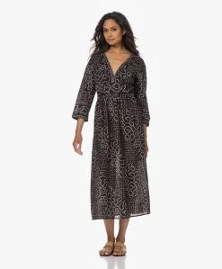 Xírena Juliana Midi Print Jurk - Black Jewel -JAMES PERSE WINKEL 230608 0f7edd2d 4362 4243 a4c6 752399e9386f
