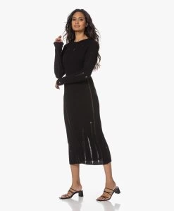 Róhe Drop Needle Raw Gebreide Jurk - Zwart -JAMES PERSE WINKEL 230608 24b74d00 4ee8 46f1 96be d7ccc2d8299e