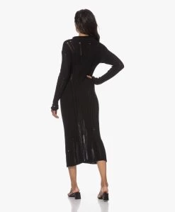 Róhe Drop Needle Raw Gebreide Jurk - Zwart -JAMES PERSE WINKEL 230608 4a92a7f5 7ad8 40b1 ba95 6079c4848d9d