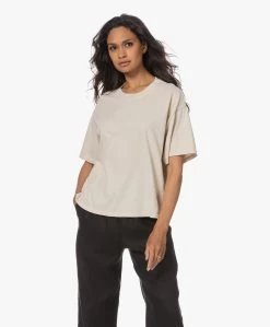 Xírena Palmer Katoenen T-Shirt - Beige -JAMES PERSE WINKEL 230608 6a61200a a67a 46a2 a6b4 c4c0bba04aac