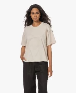 Xírena Palmer Katoenen T-Shirt - Beige -JAMES PERSE WINKEL 230608 a1461d41 a672 4d28 9f09 d61340354e35