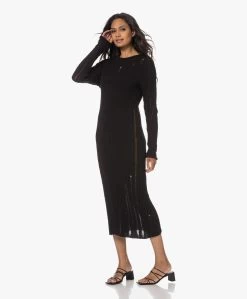 Róhe Drop Needle Raw Gebreide Jurk - Zwart -JAMES PERSE WINKEL 230608 a4487a59 93e9 4258 aaea cc372c48fa11