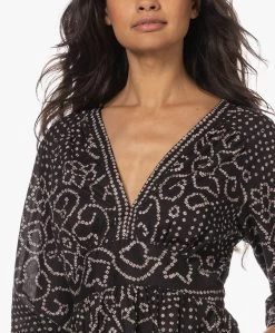 Xírena Juliana Midi Print Jurk - Black Jewel -JAMES PERSE WINKEL 230608 afddff77 5317 4248 84d0 66e182af3958