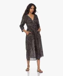 Xírena Juliana Midi Print Jurk - Black Jewel -JAMES PERSE WINKEL 230608 c561b9c8 f0ab 4033 8691 71484bbaa5c7