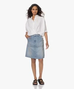 Closed Worker Denim A-Lijn Rok - Medium Blue -JAMES PERSE WINKEL 230608 eb70b93a 50de 4032 b5a8 5d1aedcaa16f