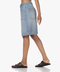 Closed Worker Denim A-Lijn Rok - Medium Blue -JAMES PERSE WINKEL 230608 f7b83897 603c 4932 8d3c b979ef5ce4a2
