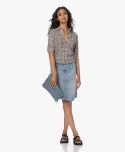 Closed Worker Denim A-Lijn Rok - Medium Blue -JAMES PERSE WINKEL 230608 fef68e14 8f75 487c 8589 1440e899c07a