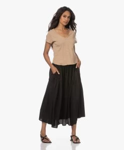 Enza Costa Cool Cotton Tiered Maxi Rok - Zwart 26 Enza Costa Cool Cotton Tiered Maxi Rok - Zwart -JAMES PERSE WINKEL 230613 2b63eee5 b403 4890 a3b4 a80b6e70924f