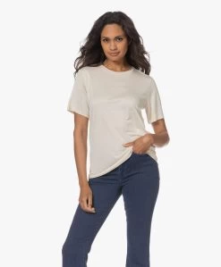 By Malene Birger Aleah Lyocell T-Shirt - Whisper White