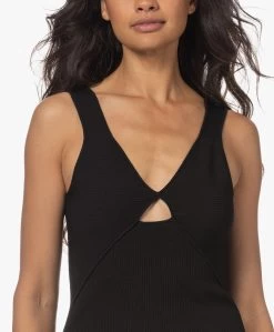 Rails Vienna Cut-Out Midi Jurk - Zwart -JAMES PERSE WINKEL 230613 8462a3ad 3e83 42c9 8512 f66ed7f4f0ef