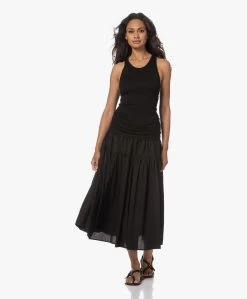 Enza Costa Cool Cotton Tiered Maxi Rok - Zwart 20 Enza Costa Cool Cotton Tiered Maxi Rok - Zwart -JAMES PERSE WINKEL 230613 a1ca9b98 e48b 45b1 911d bf2fb25e9d0b