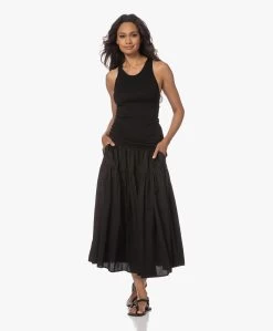 Enza Costa Cool Cotton Tiered Maxi Rok - Zwart 17 Enza Costa Cool Cotton Tiered Maxi Rok - Zwart -JAMES PERSE WINKEL 230613 f8920a60 9d7f 4c81 954a 088510c1b0d9