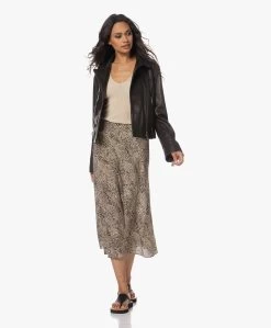 By Malene Birger Bosha Midi Slangenprint Rok - Zwart/Beige -JAMES PERSE WINKEL 230614 03d01600 8134 48da bae4 53fa5d55d14f