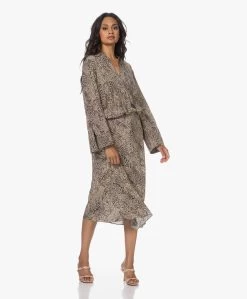 By Malene Birger Bosha Midi Slangenprint Rok - Zwart/Beige -JAMES PERSE WINKEL 230614 3c859134 746e 4b54 9057 65cf181d76b2