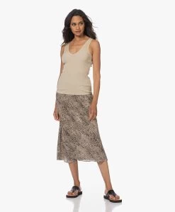By Malene Birger Bosha Midi Slangenprint Rok - Zwart/Beige -JAMES PERSE WINKEL 230614 3d0ae4e0 724e 49fd 9055 cc27a5b3e5b4