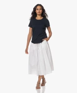 Enza Costa Cool Cotton Tiered Maxi Rok - Wit -JAMES PERSE WINKEL 230614 7d9ccbda a10e 4d90 a423 37856a3881b6