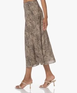 By Malene Birger Bosha Midi Slangenprint Rok - Zwart/Beige -JAMES PERSE WINKEL 230614 912022b2 ca3e 492a a982 1e8c520d06b6