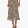 By Malene Birger Bosha Midi Slangenprint Rok - Zwart/Beige