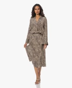 By Malene Birger Bosha Midi Slangenprint Rok - Zwart/Beige -JAMES PERSE WINKEL 230614 9c4360e5 b9e7 4eed be49 a5315577c5e6