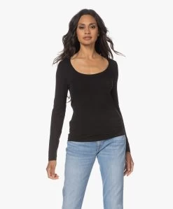 No Man'S Land Basic Viscose Longsleeve - Zwart -JAMES PERSE WINKEL 230614 e746052e ab86 4e3c add4 d0a3e1ce5f31