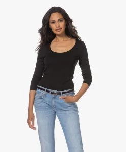 No Man'S Land Basic Viscose Longsleeve - Zwart -JAMES PERSE WINKEL 230614 e77153ae cbb7 4e19 afa4 7edf9665fa4d