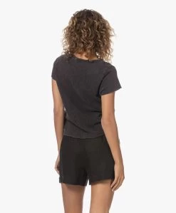 American Vintage Sonoma Cropped V-Hals T-Shirt - Vintage Black -JAMES PERSE WINKEL 230620 191c3155 5870 4f74 840b 9d73ceb022a3