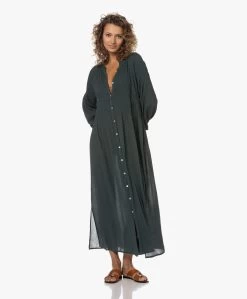 By-Bar Loulou Gesmokte Maxi Jurk - Pine Forest -JAMES PERSE WINKEL 230620 3002a6b9 bc90 43f7 ae66 799281969644