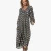 By-Bar Hayley Baski Print Viscose Maxi Jurk - Donkergroen/Crème -JAMES PERSE WINKEL 230620 38612feb b253 41ce ac81 a9bcca0767bf