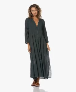 By-Bar Loulou Gesmokte Maxi Jurk - Pine Forest -JAMES PERSE WINKEL 230620 3cabe665 b87b 4fb8 b6ff 0fcf061f9ca3