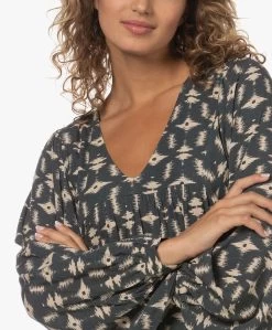 By-Bar Hayley Baski Print Viscose Maxi Jurk - Donkergroen/Crème -JAMES PERSE WINKEL 230620 4f367b9c 9484 421b b01c 380a556ddcb1