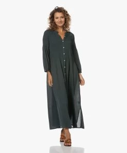 By-Bar Loulou Gesmokte Maxi Jurk - Pine Forest -JAMES PERSE WINKEL 230620 55263a32 7dc7 4304 9a11 065665a81c01