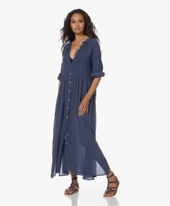 By-Bar Loulou Gesmokte Maxi Jurk - Insignia Blue -JAMES PERSE WINKEL 230622 03a7e239 9546 46dc 9166 be0780d8a21c