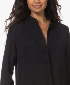 Woman By Earn Ted Katoenen Mousseline Jurk - Zwart -JAMES PERSE WINKEL 230622 095968e8 c38e 449b a895 bdabf11fbd48