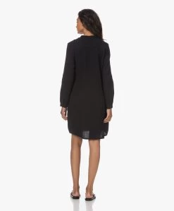 Woman By Earn Ted Katoenen Mousseline Jurk - Zwart -JAMES PERSE WINKEL 230622 30abe59b 1632 492f 8f1b 5c84a56d3717
