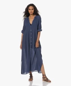 By-Bar Loulou Gesmokte Maxi Jurk - Insignia Blue -JAMES PERSE WINKEL 230622 5daddad0 a0c2 422e a467 07e3d4c47266