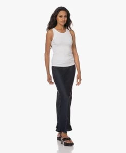 Woman By Earn Bo Satijnen Maxi Rok - Navy -JAMES PERSE WINKEL 230622 7f64a24a 3e66 498b a77a 5b7dabb4fd5a