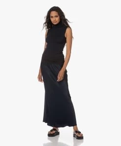 Woman By Earn Bo Satijnen Maxi Rok - Navy -JAMES PERSE WINKEL 230622 96e5353e ced2 4f93 a606 1d1d1e03381f