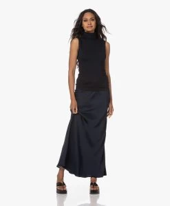 Woman By Earn Bo Satijnen Maxi Rok - Navy -JAMES PERSE WINKEL 230622 b0850acd b156 409e bc3d 44f311343eae