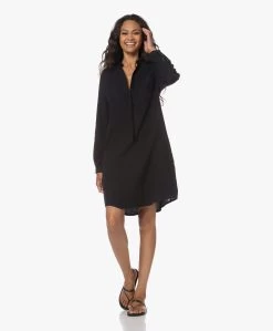 Woman By Earn Ted Katoenen Mousseline Jurk - Zwart -JAMES PERSE WINKEL 230622 b7bd2273 df67 432c b57c 5d813a82f452